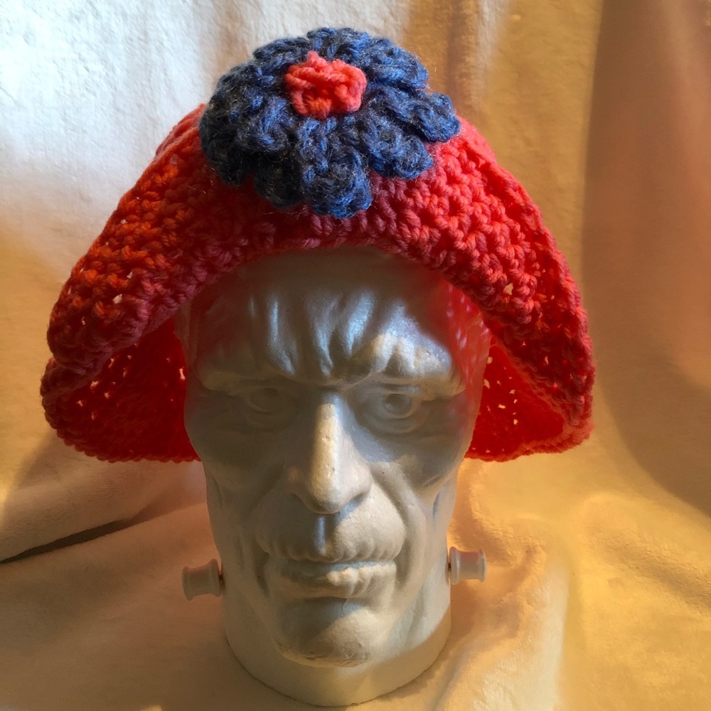 Hand made crotcheted hat.